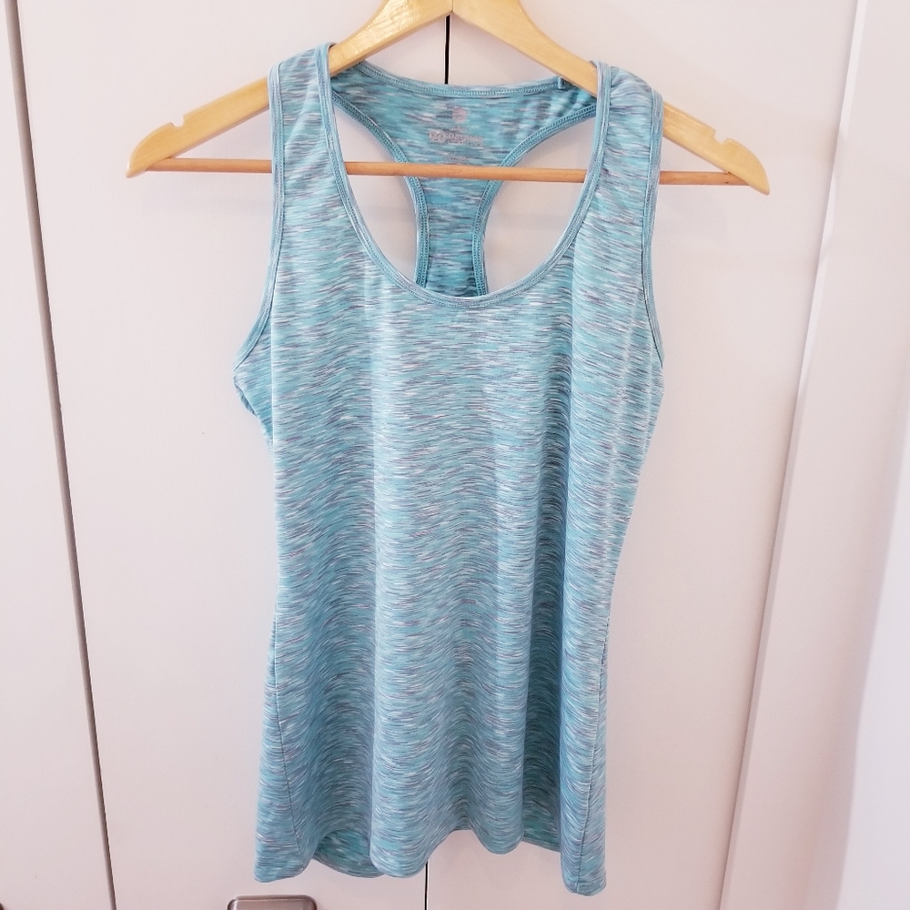 3/$45 | 90 Degree Blue Grey Heather Racer Back Tank Workout Shirt
